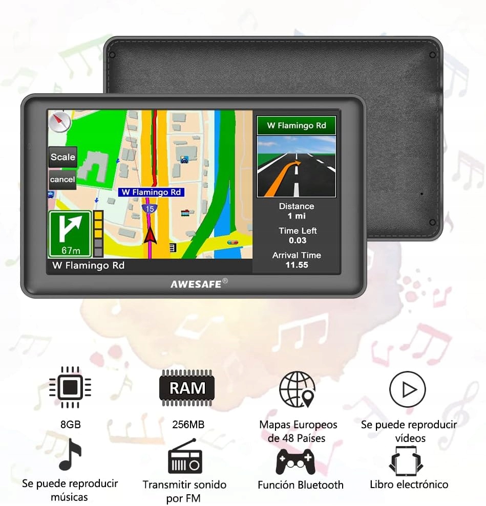 Nawigacja GPS Awesafe AS.ES.A1.B Marka inny