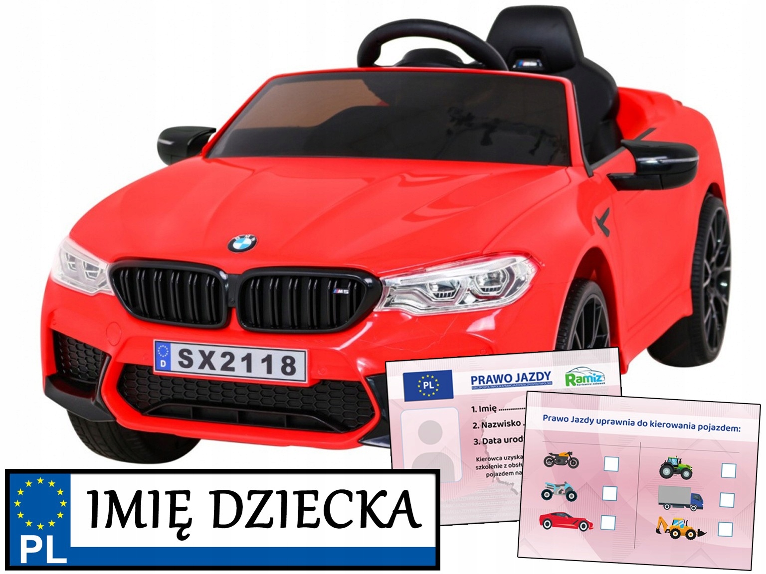 samochodzik elektryczny na akumulator Bmw M5 Drift pilot dla rodzica