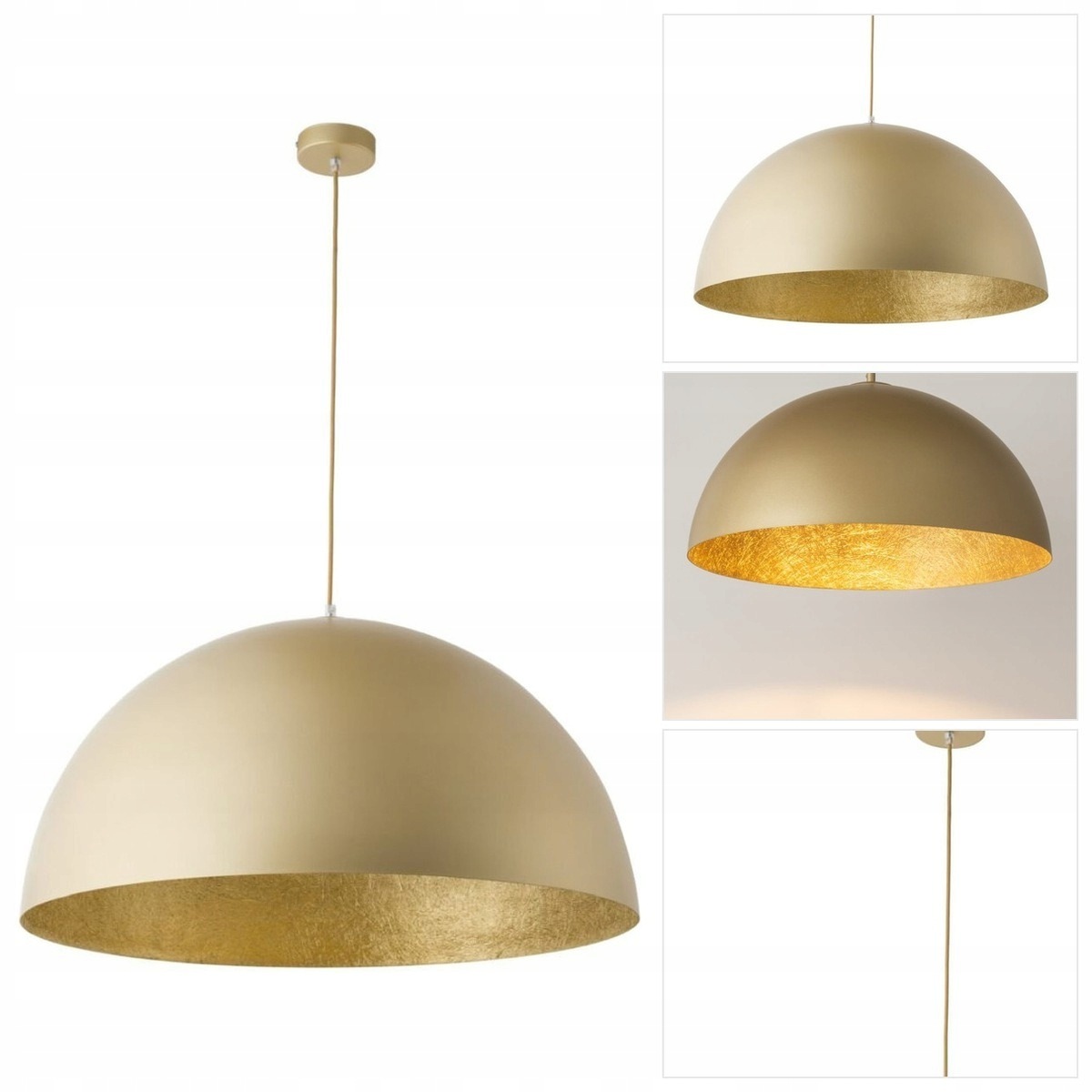 Závěsná lampa Sfera zlatá vyřezávaná forma s dekorativním akcentem Sigma Lighting