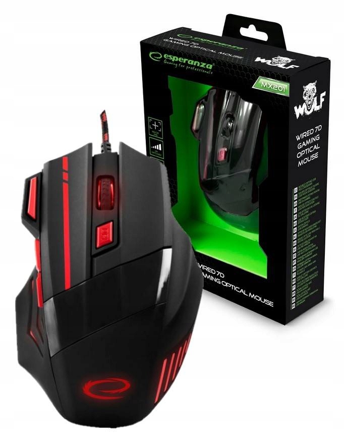 

Mysz Myszka Dla Graczy 7D Led Usb Double Click