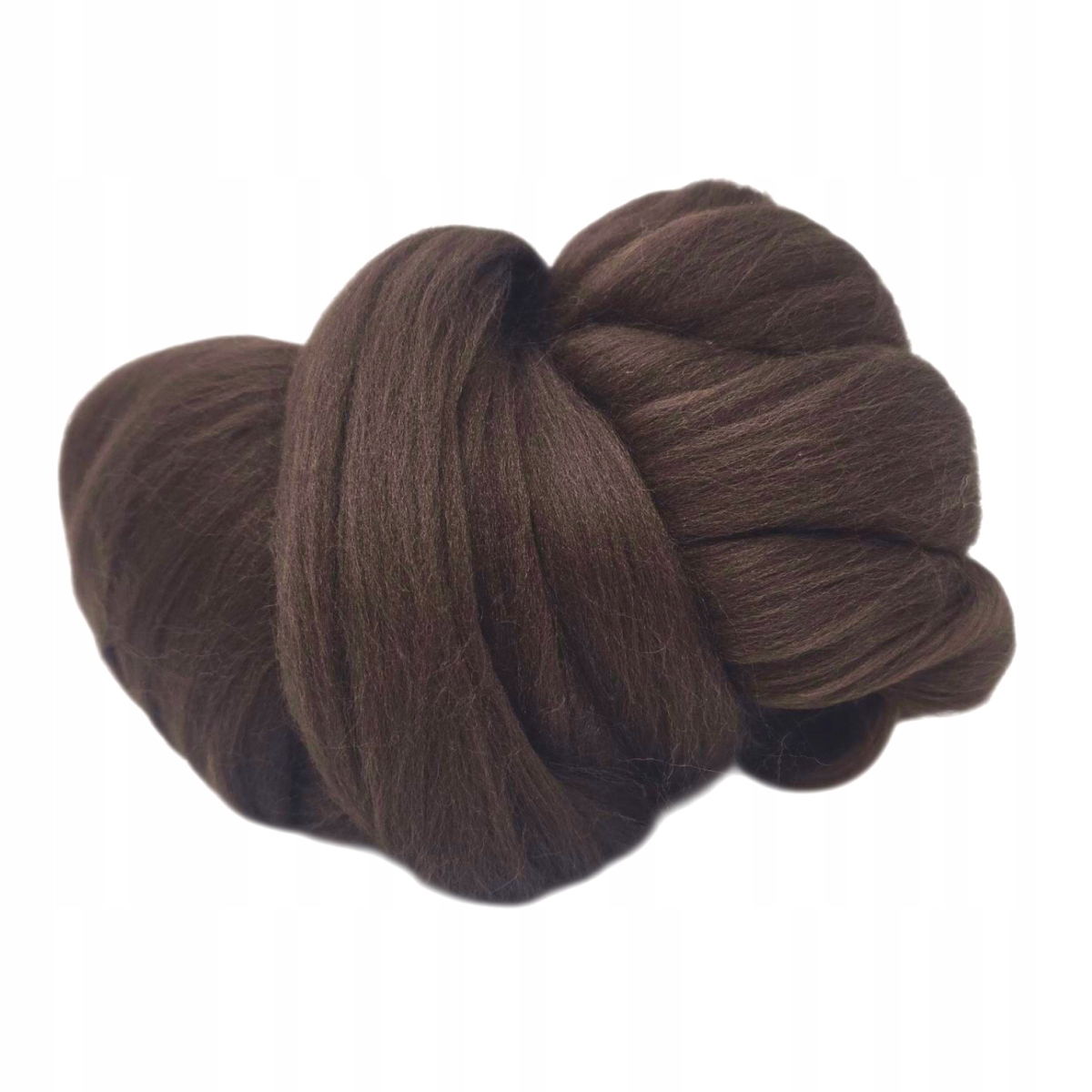 Česaná vlna pro plstění Merino 22-24mic Čokoláda 500 g