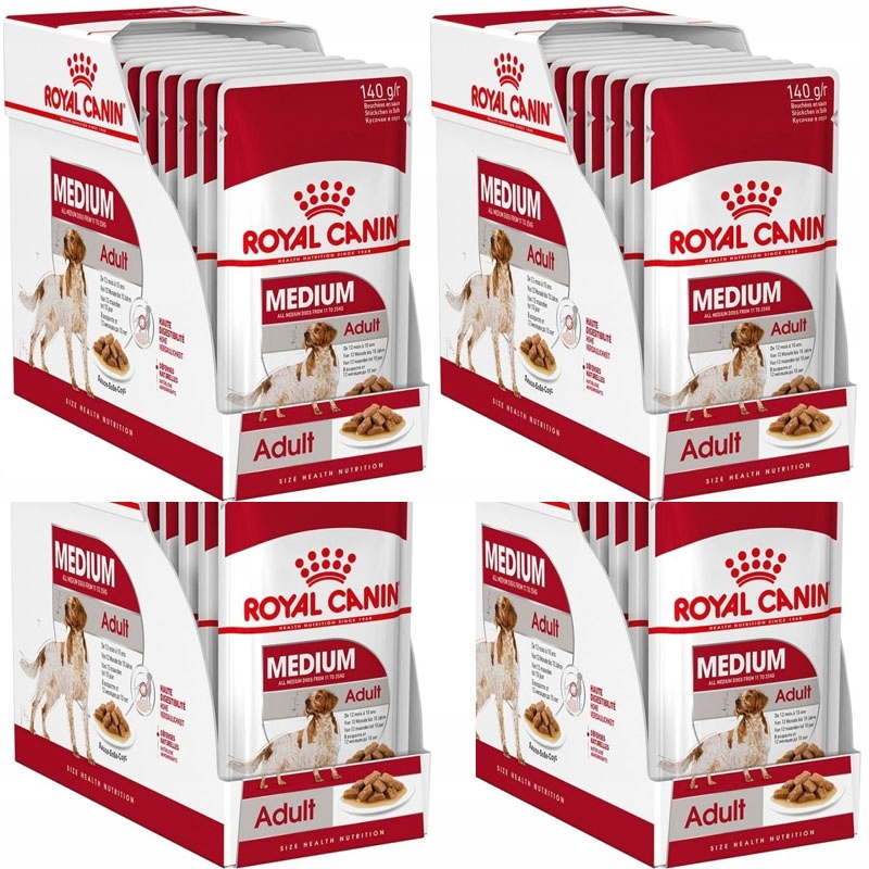 Levně Vlhké krmivo pro psy Royal Canin Medium Adult, v omáčce 40 x 140 g