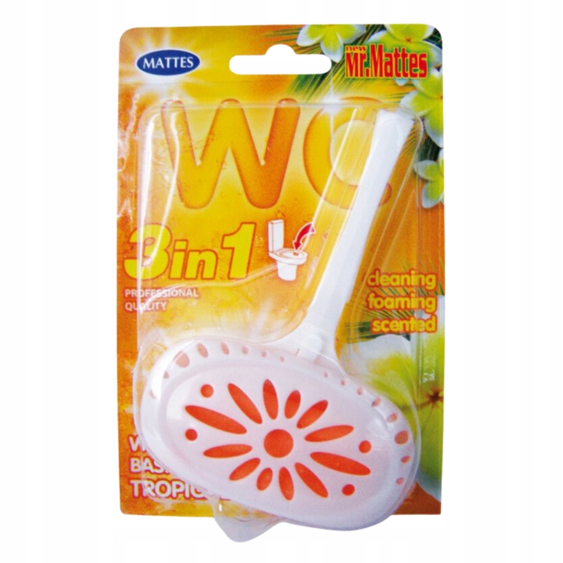 Levně 17X Mattes Přívěsek na Wc Basket Tropical na nečistoty a usazeniny 3V1 40G