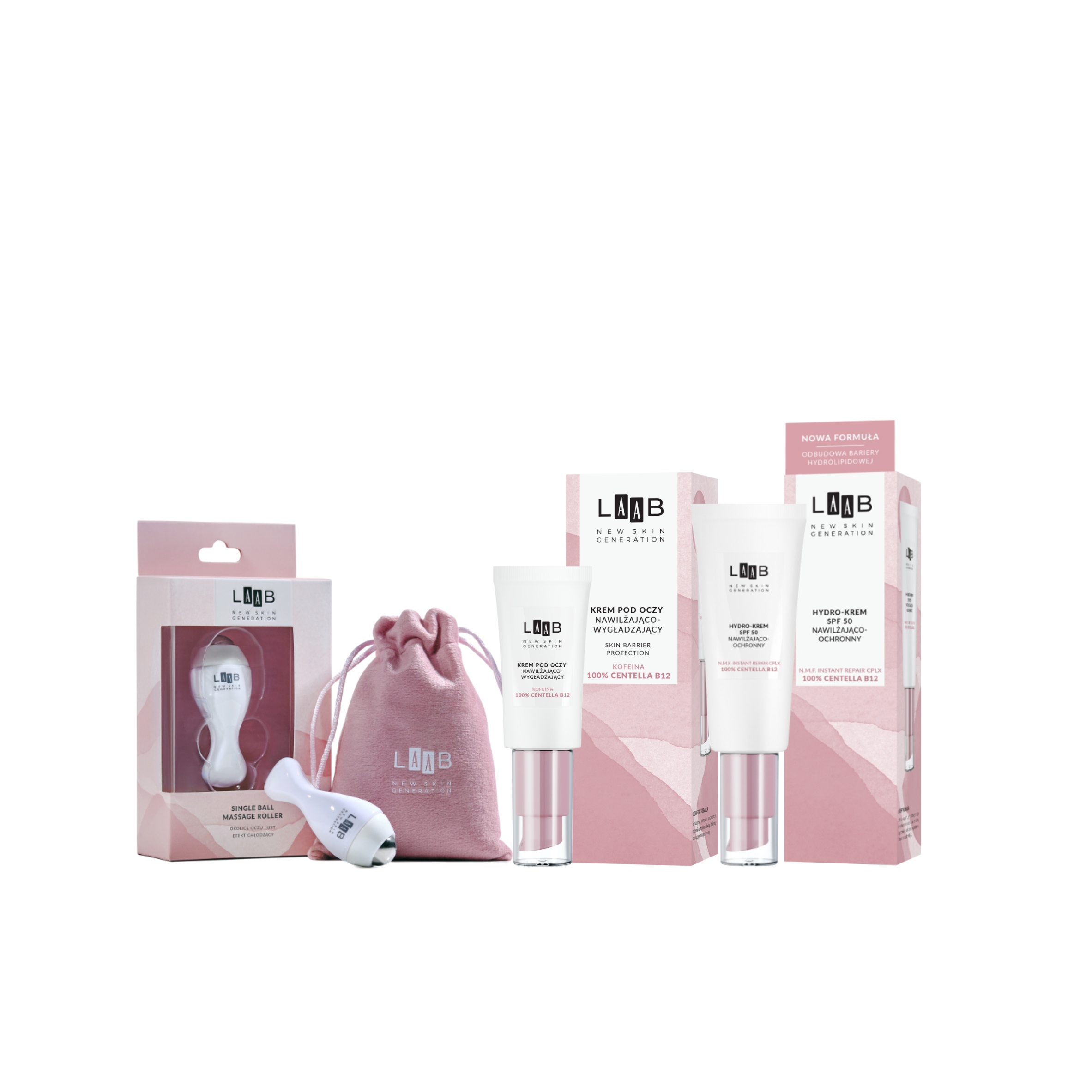 Zestaw Aa Laab Regeneracja skóry Masażer Krem pod oczy Krem Spf 50