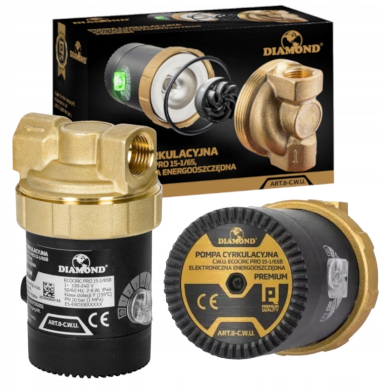 Elektronická, Energeticky Úsporná, Prémiová Cirkulačná Pumpa Diamond