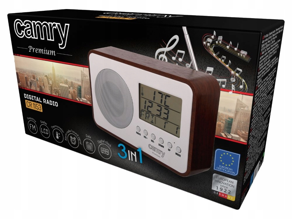 CAMRY CR1153 radio cyfrowe FM przenośne Stan opakowania oryginalne