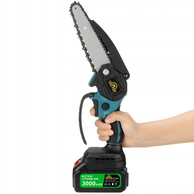 Piła AKUMULATOROWA Łańcuchowa ELEKTRYCZNA Pilarka Do GAŁĘZI 6 Cali + 2 AKU Producent łańcucha inny