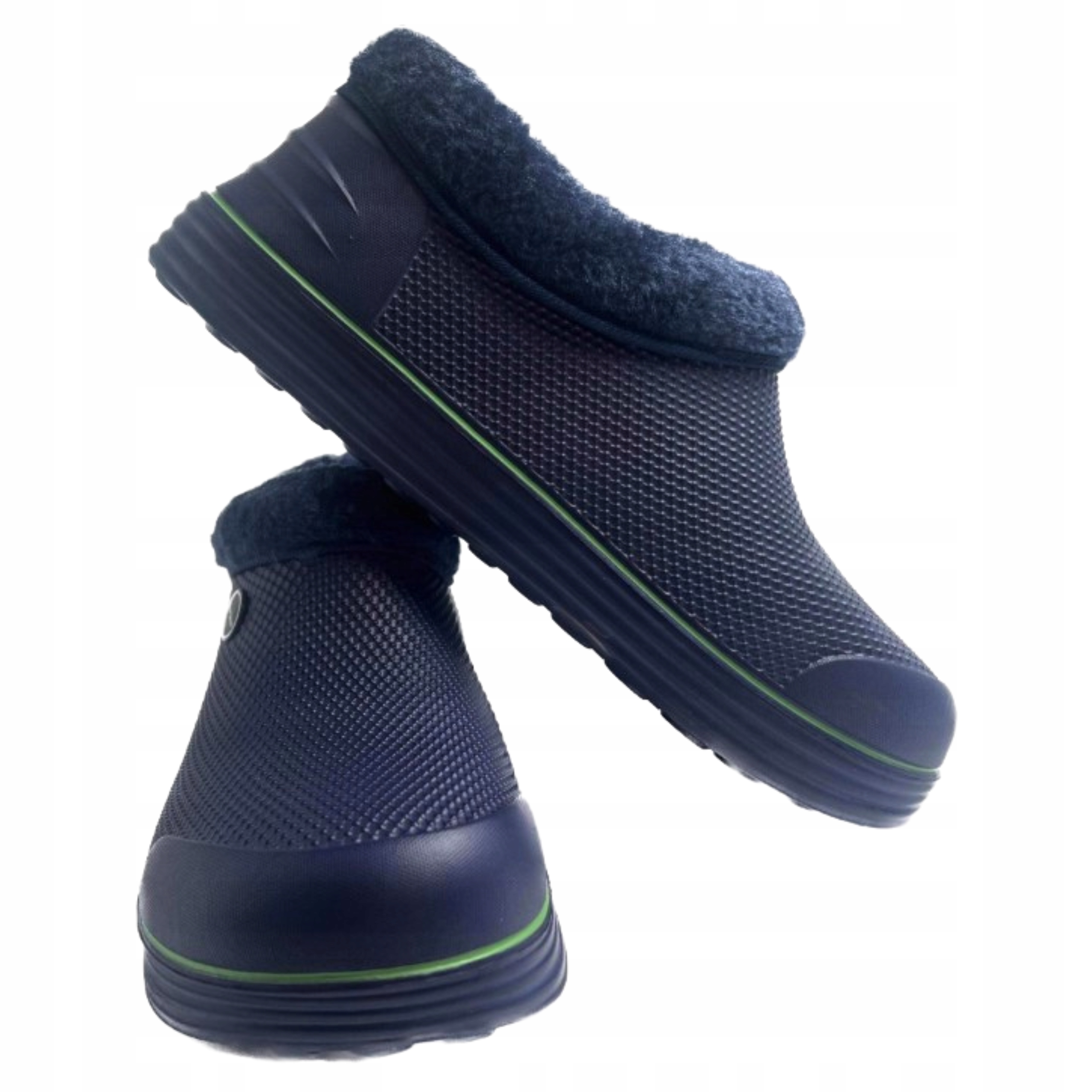 Kroksy Klapki Ocieplane Damskie Kalosze Jesienne Zimowe Granat Rozmiar 41 Marka Sunlanse