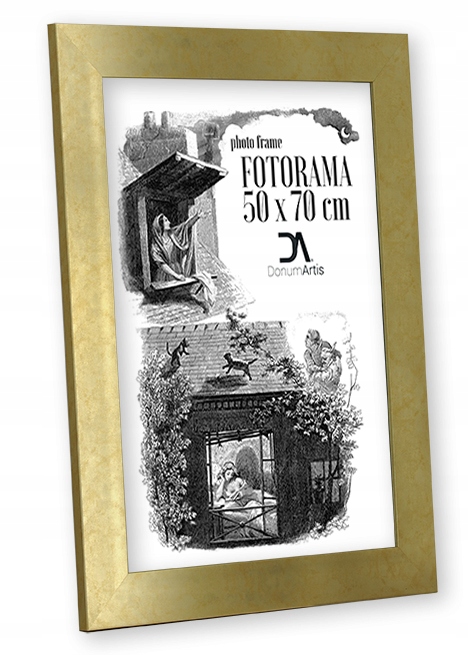 Fotorám Simple umění 50x70 barva zlatá antická