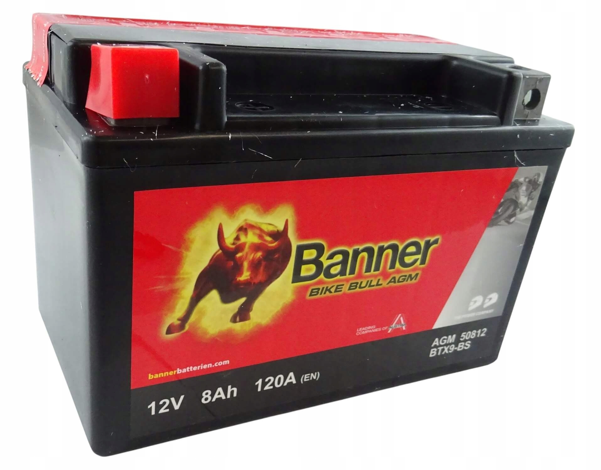 Akumulator Banner Bike Bull 8Ah 120A Agm 508 12 BTX9-BS YTX9-BS