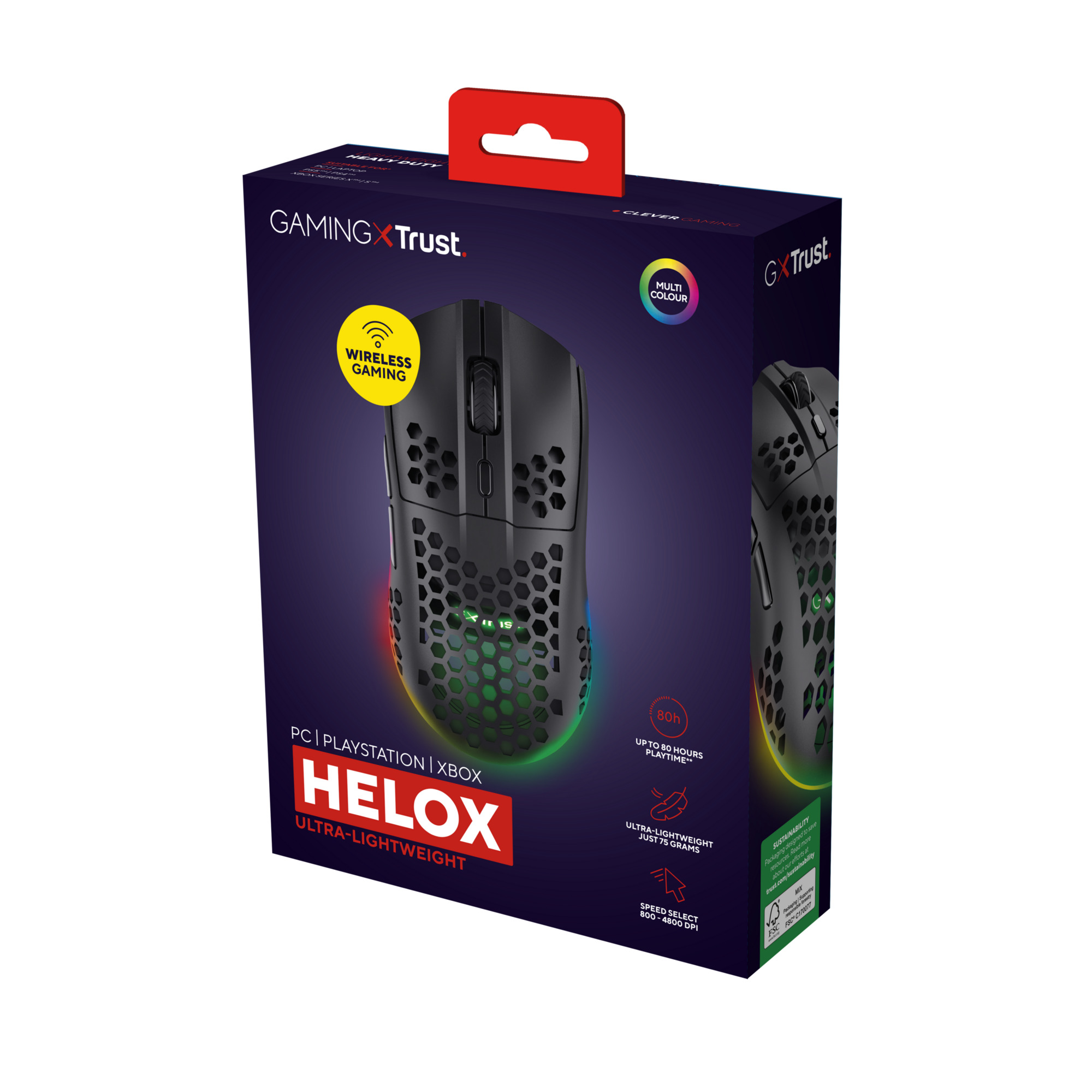 Mysz bezprzewodowa Trust Gxt 929 Helox Czarna