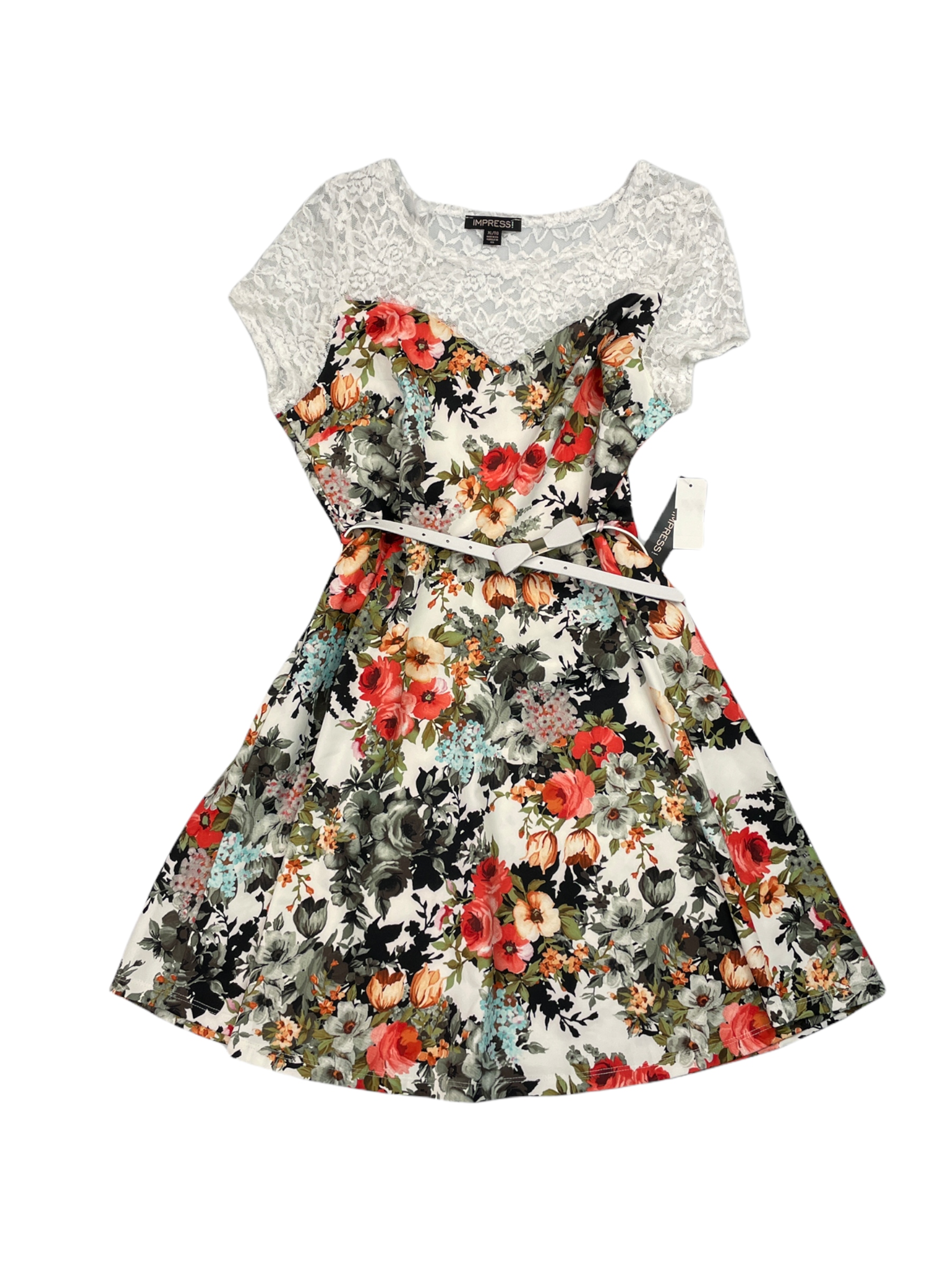 Elegantní šaty s pásek Impress XL