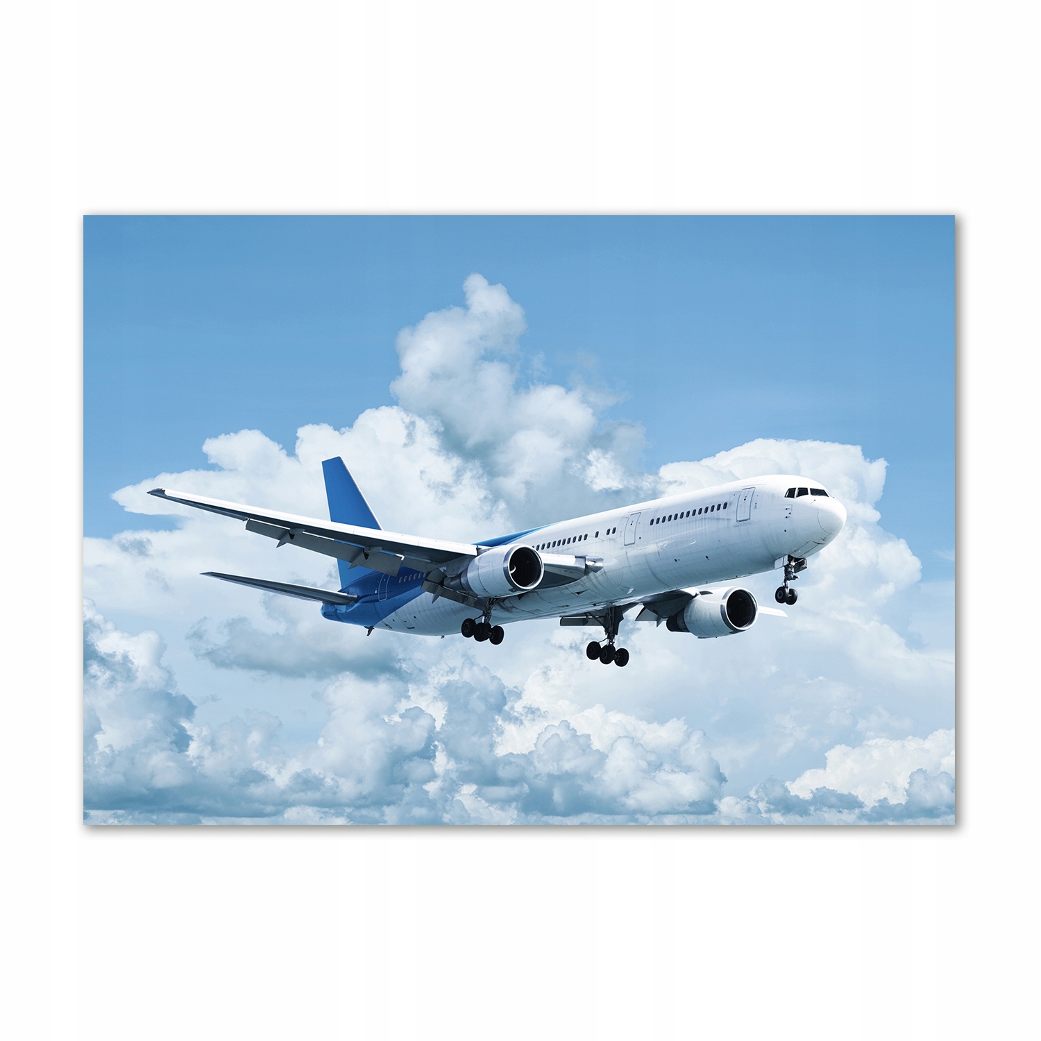 

Foto obraz szklany Samolot na niebie 100x70