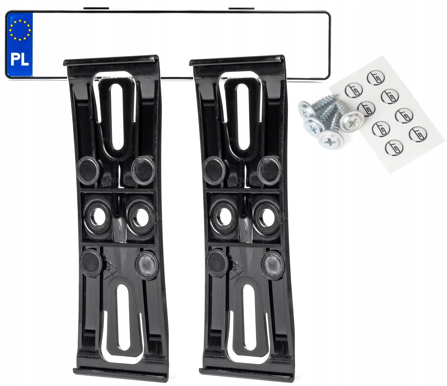 Bez ramkowe bezramkowe mocowanie tablicy rejestracyjnej Ramka Śruby