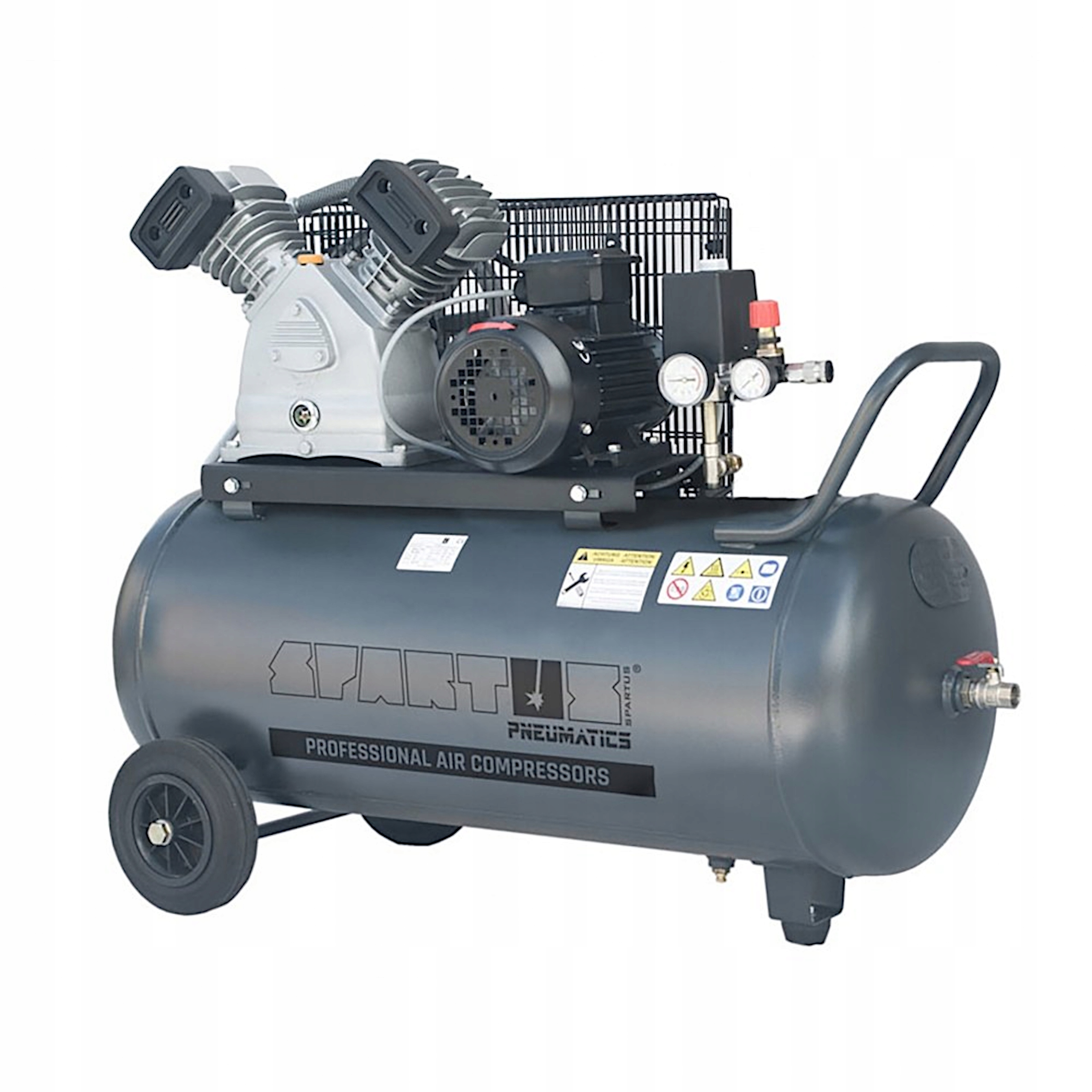 Olejový Kompresor Spartus 420 L/min Nádrž 100 230V 10 Bar Kompresor