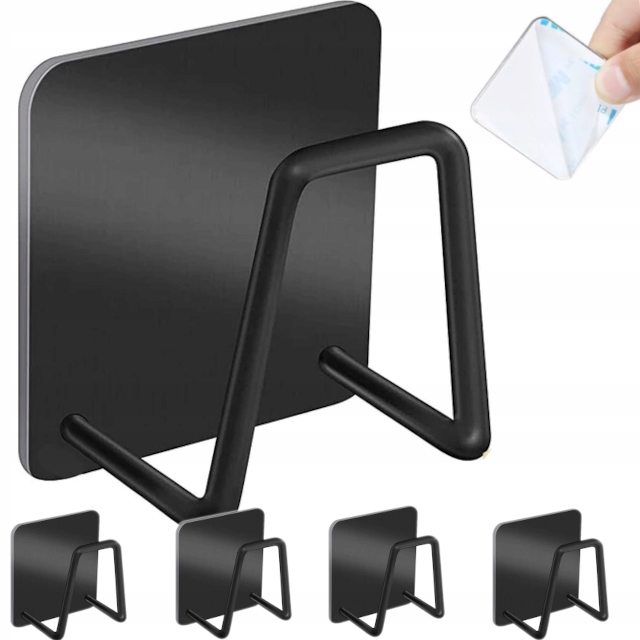 

Haczyk Wieszak Meblowy Ubrania Czarny Ścienny 4x