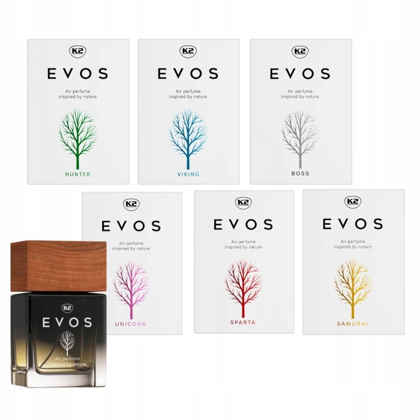 K2 Evos Perfumy Samochodowe Zapach MIX