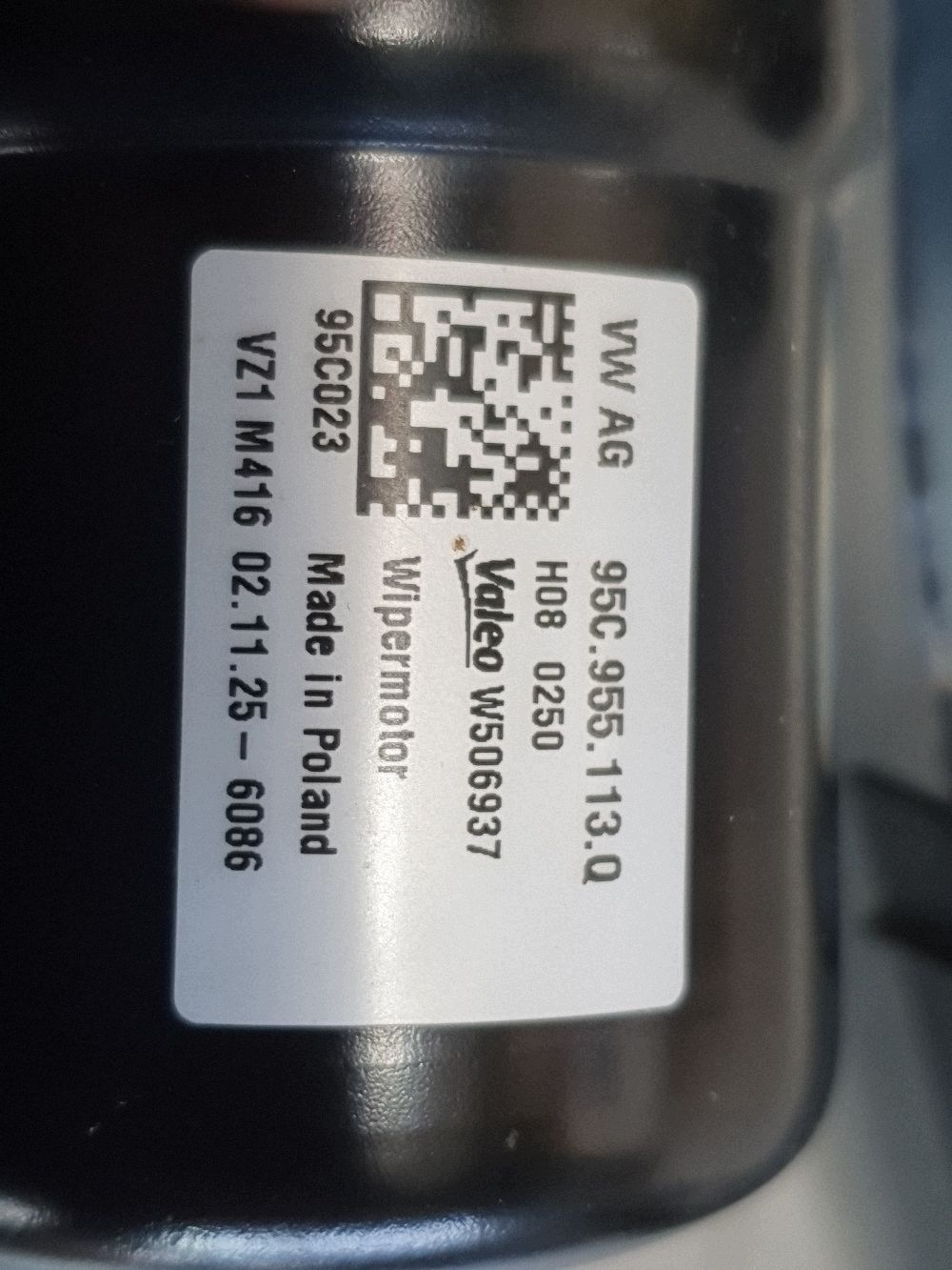 Audi Q6 e-tron wischergestänge vorne 95C955023AM
