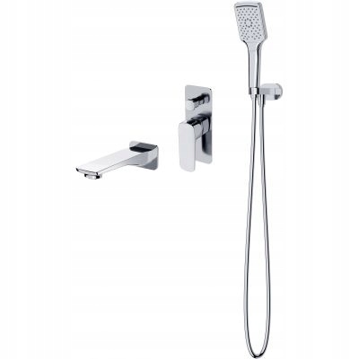 Podomítkový set Larga Cersanit, chromovaný, moderní ergonomie