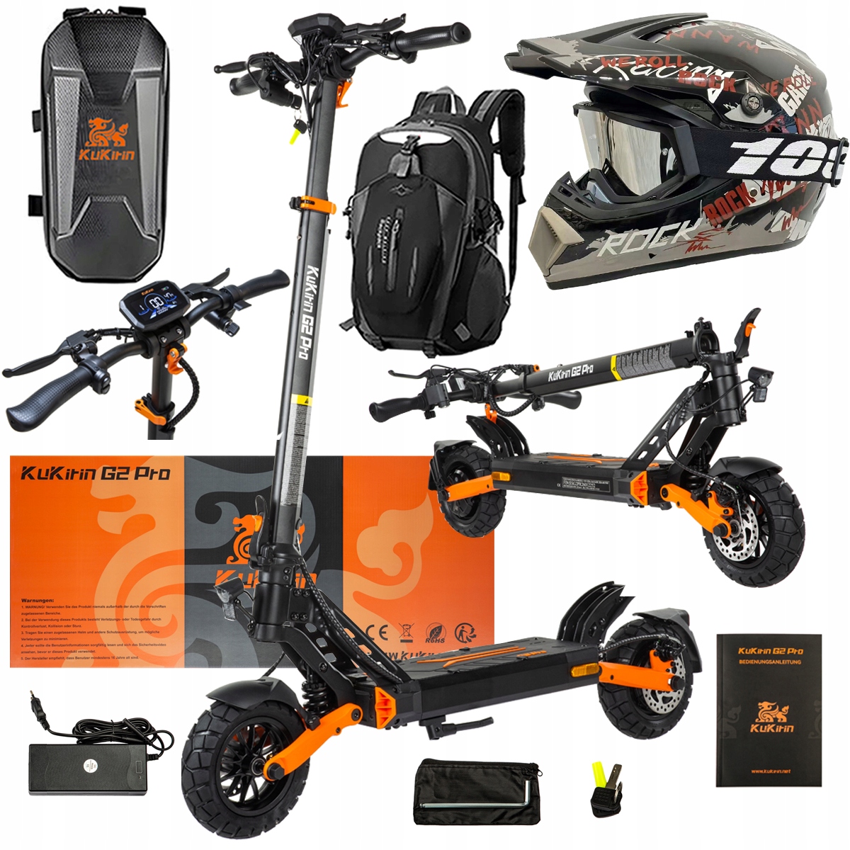 Pojazd Elektryczny KuKirin G2 Pro Abe 500w 48V 15.6AH 65KM 25KM/h +Dárek