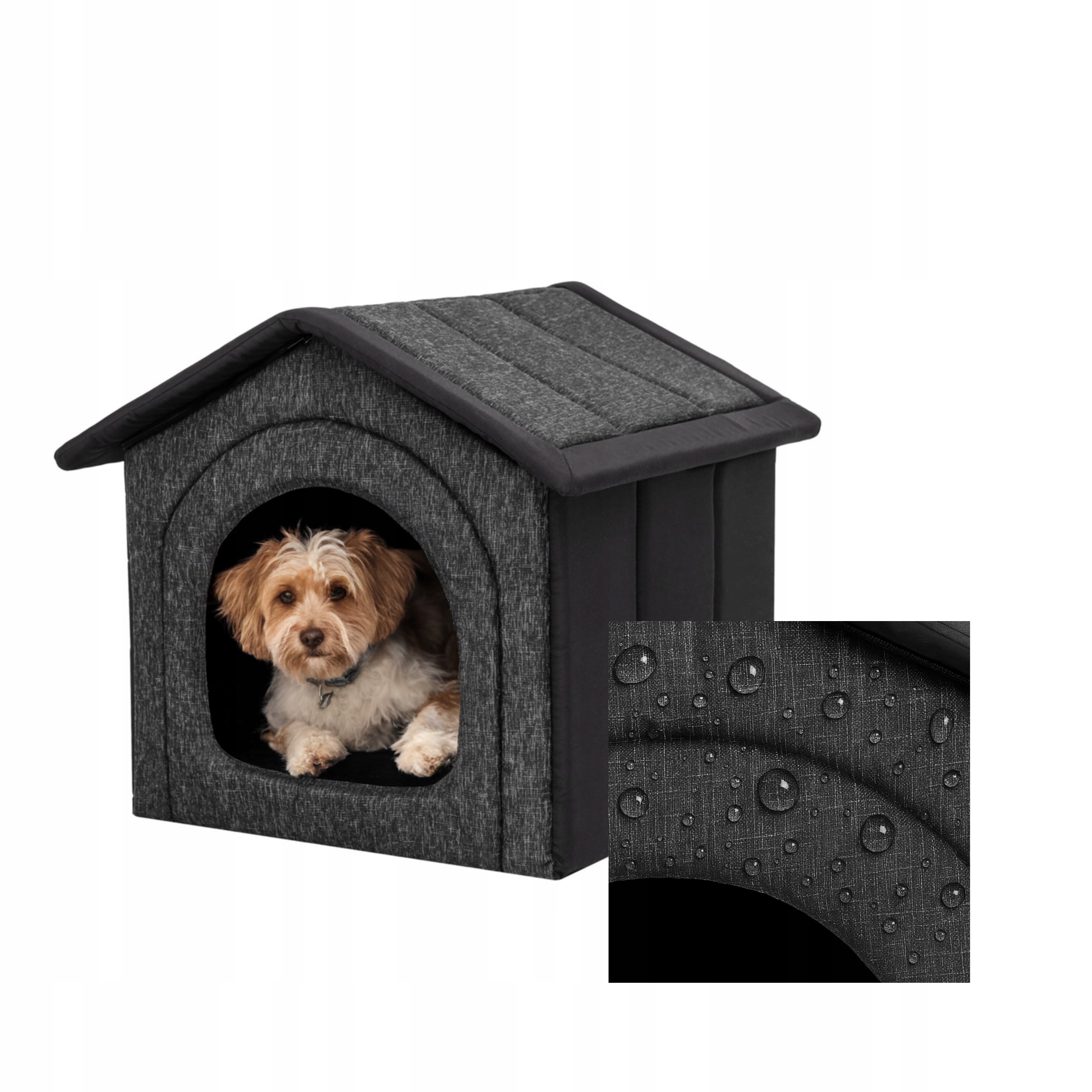 Bouda pro psa – Bouda pelíšek pro psa, Domeček Zateplený, Pelíšek 38x44x45 cm