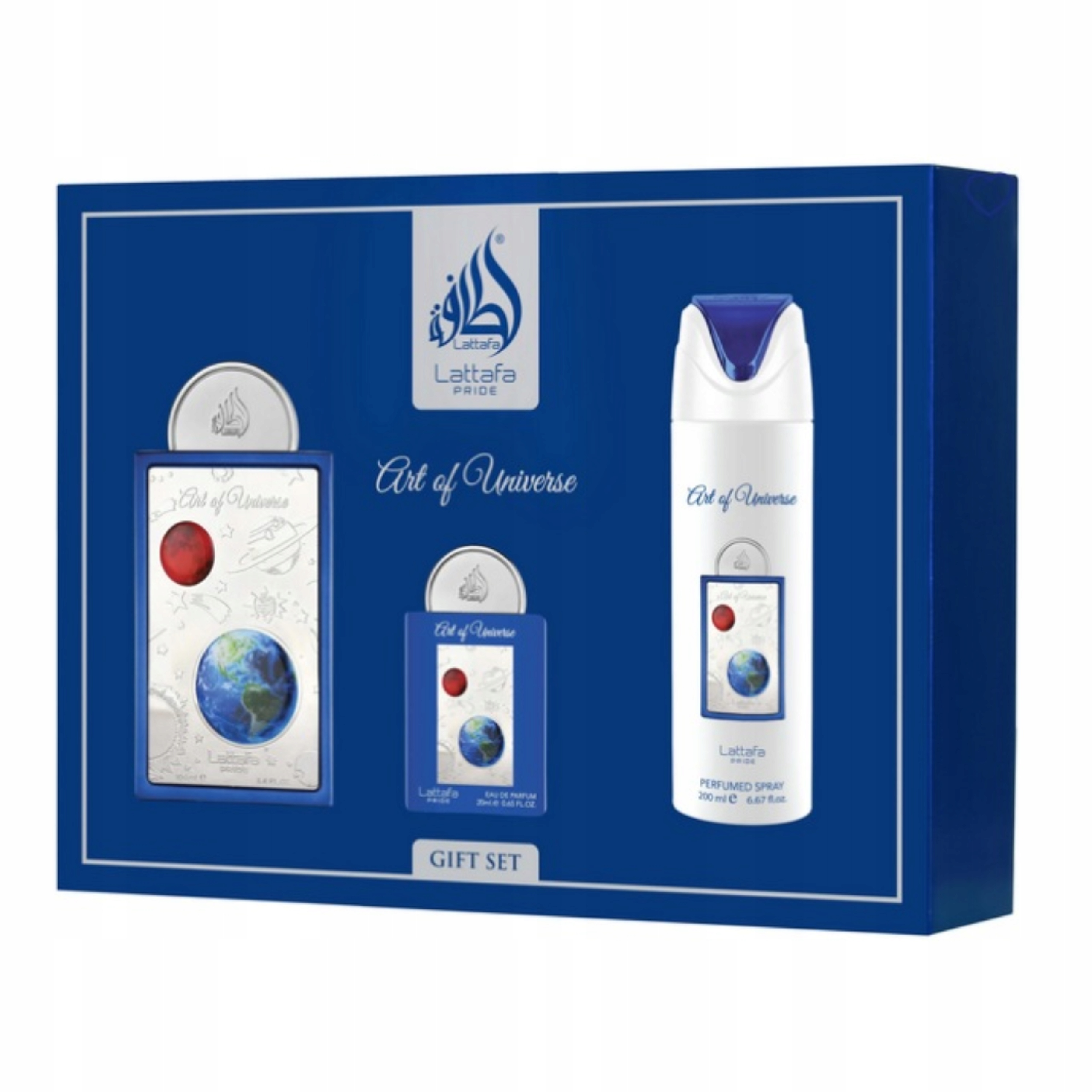 Set Lattafa Art Of Universe 100 ml 20 ml parfémovaná voda sprej 200 Ml