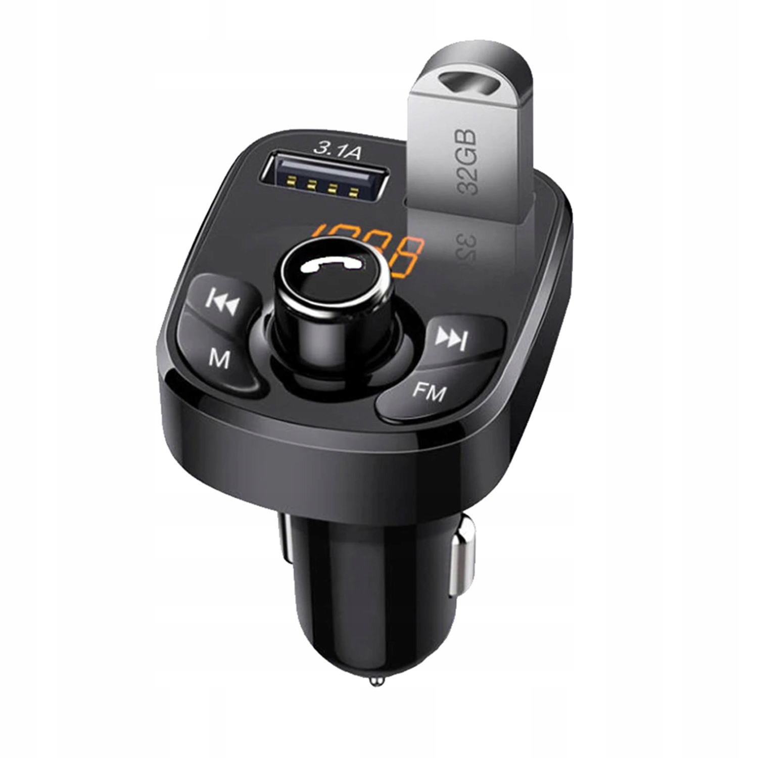 

Transmiter samochodowy Bluetooth Fm Usb Kebidu A5