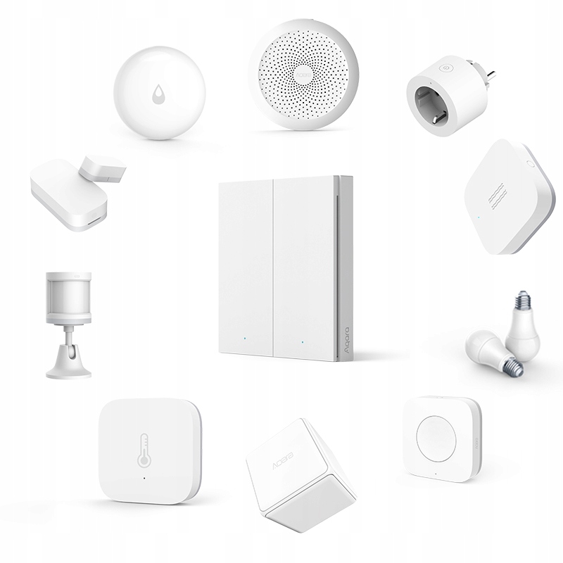 AQARA BEZPRZEWODOWY WŁĄCZNIK PRZEŁĄCZNIK 2 PRZYCISKI HOMEKIT ZIGBEE EU Seria Aqara