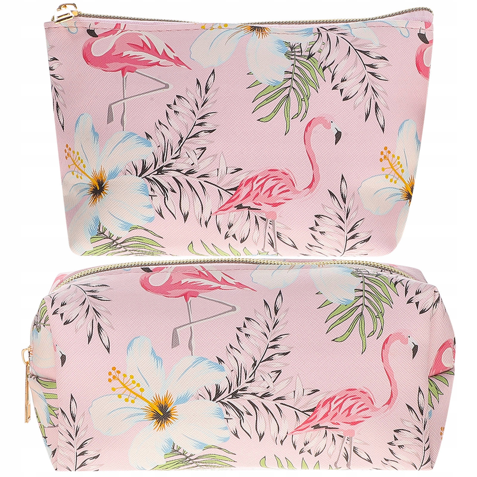 2 Szt. Praktyczne Kosmetyczki Flamingo, Organizer Na Kosmetyki