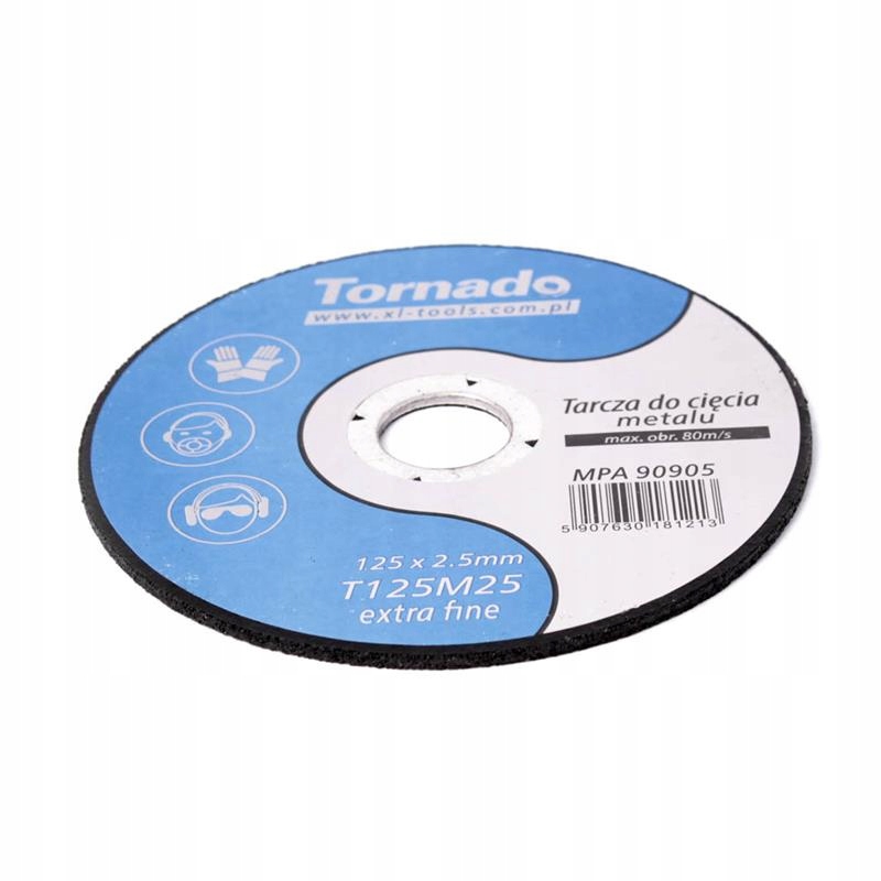 TARCZA do CIĘCIA METALU 115x3,2mm Płaska TORNADO