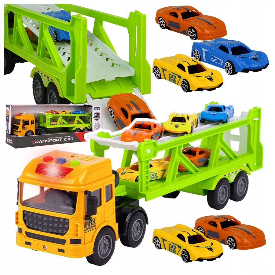 SAMOCHÓD INTERAKTYWNY TIR LAWETA RESORAKI AUTO CIĘŻARÓWKA NAPĘD DŹWIĘK LED Rodzaj pojazdu ciężarówka