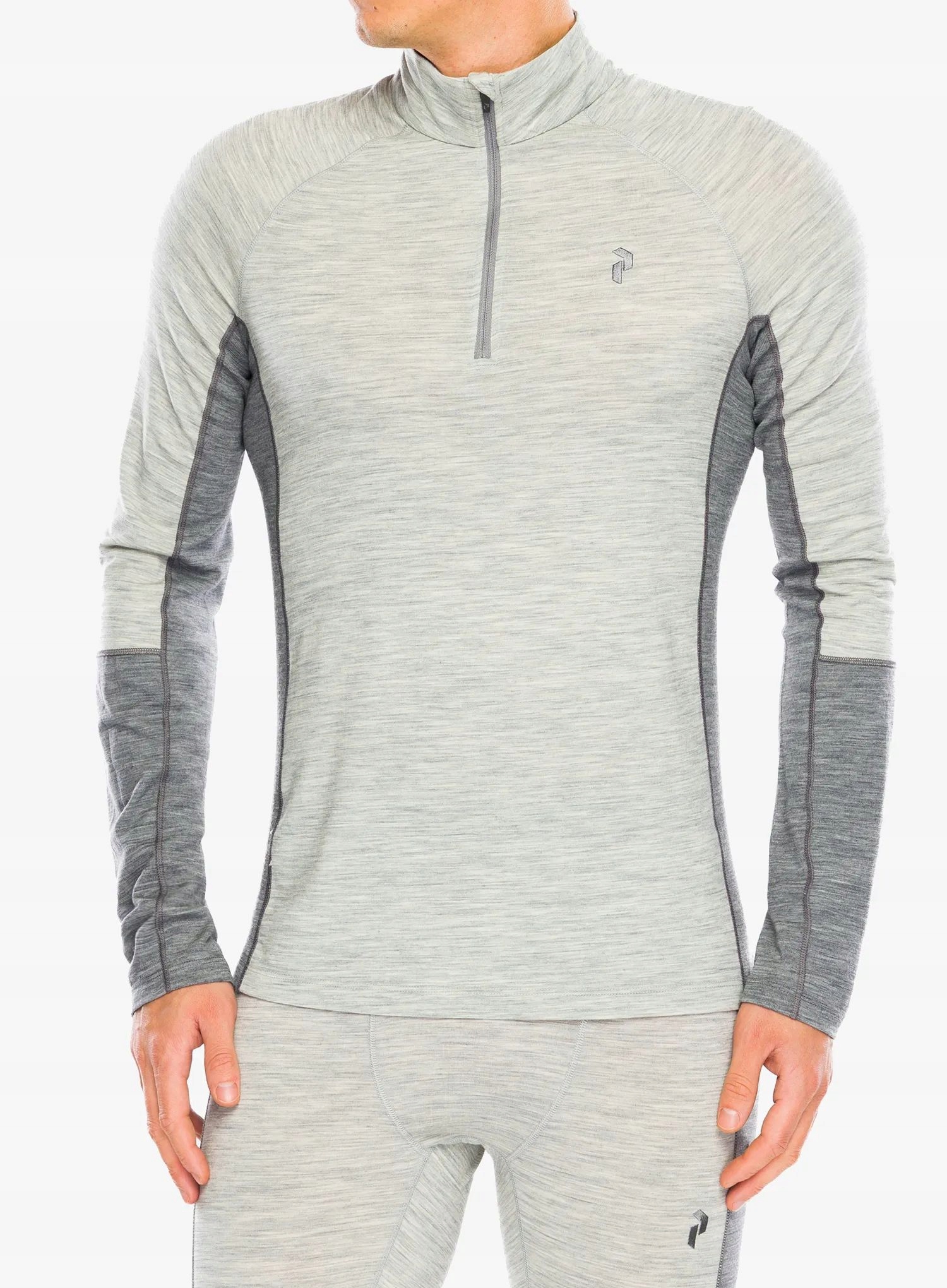 Mikina Peak Performance Magic Hz Wool-Blend Bl medově šedá XL