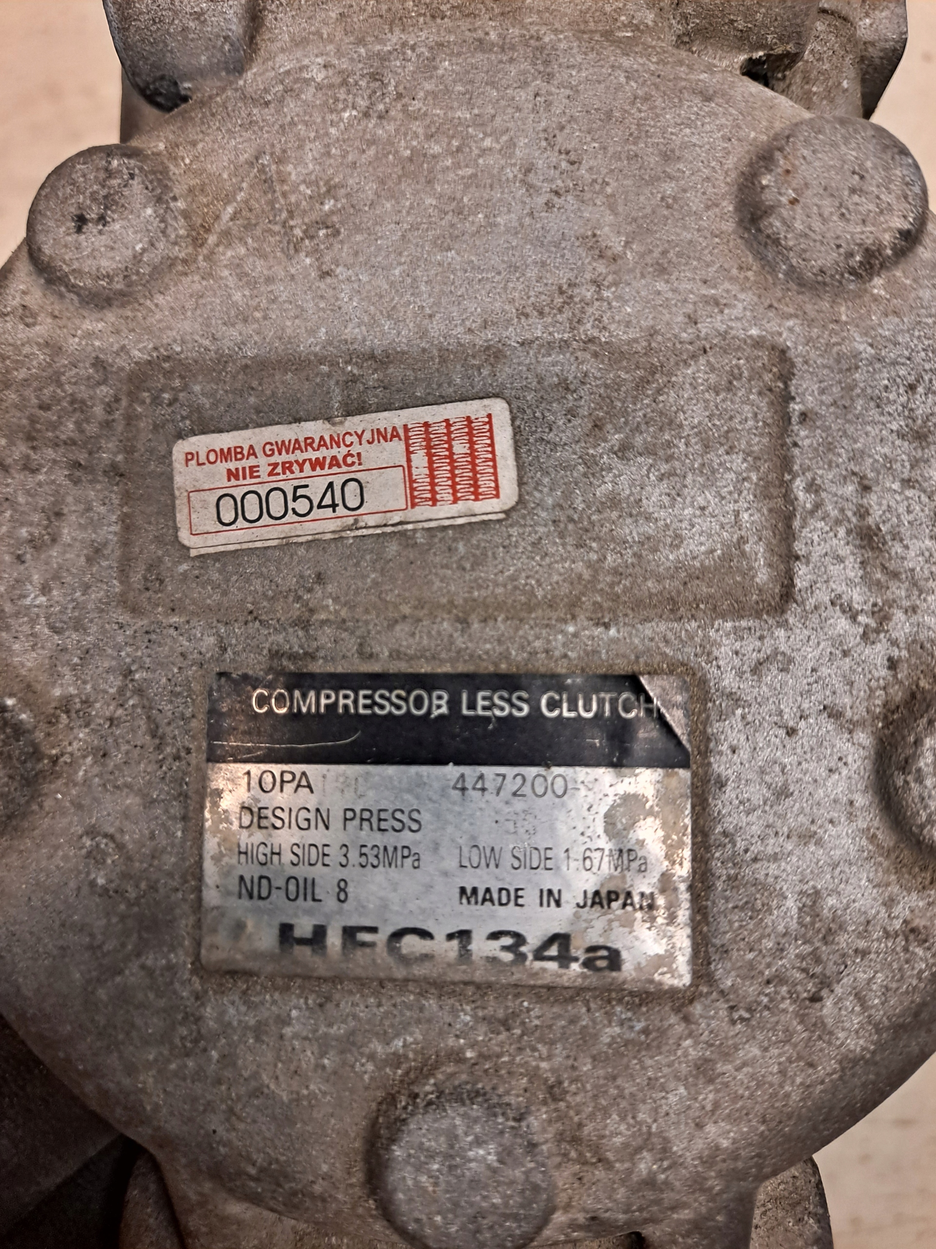 Компрессор кондиционера CHRYSLER видение 3.5