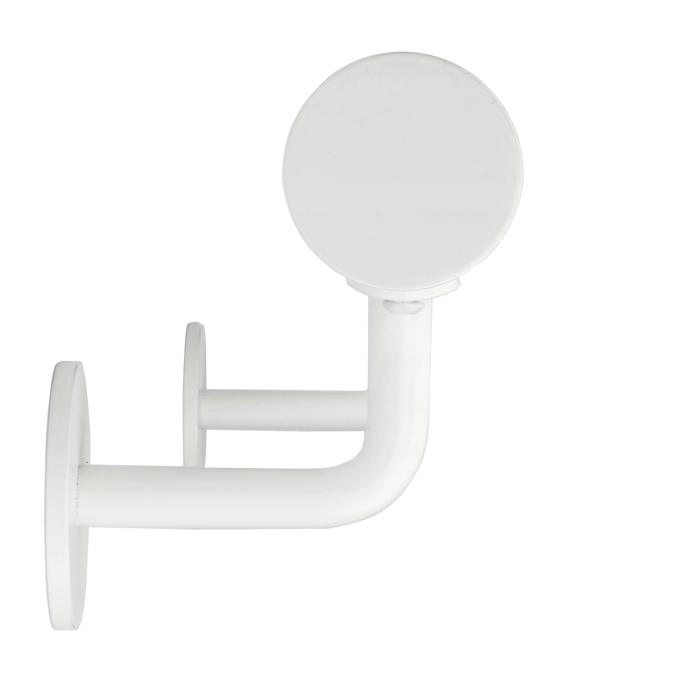 Nástenné zábradlie 250 cm Schodová Biela Nerezová fi 42 Pevná 4 podpera M8