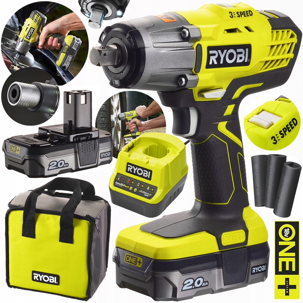 

Ryobi Udarowy Klucz Akumulatorowy 18V do kół 1/2