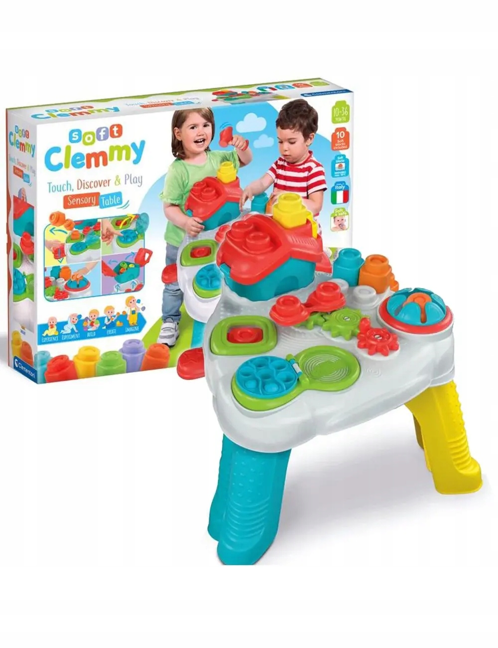 

Clemmy Sensoryczny Kolorowy Stolik Dla Maluszka 1+