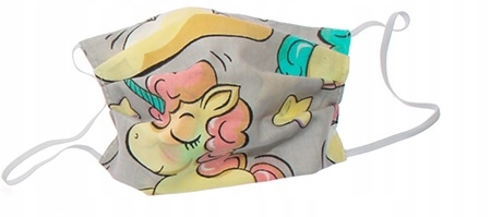 MASKA MASECZKA DZIECIĘCA z jednorożcem Bawełna