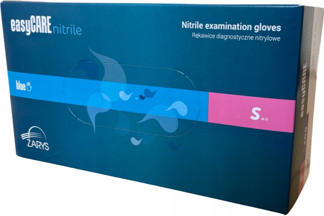 

Rękawiczki Zarys nitrylowe niebieskie S 100 szt