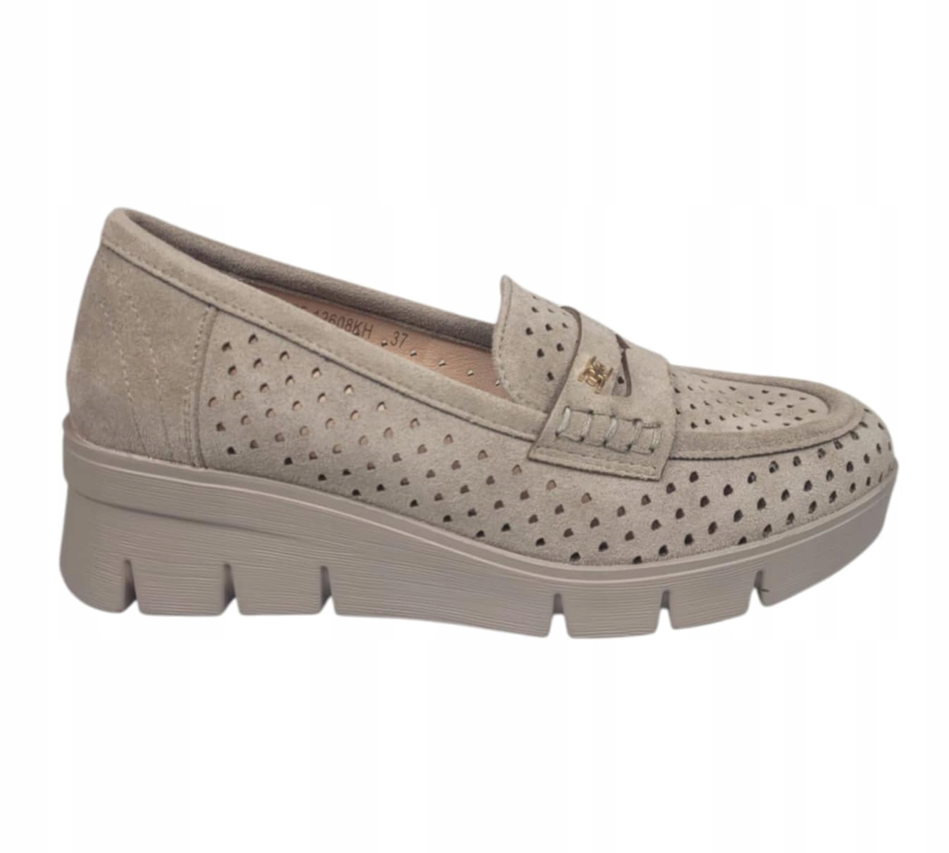 Potocki Mokasíny Dámské Polobotky 25-12608KH Khaki vel. 40