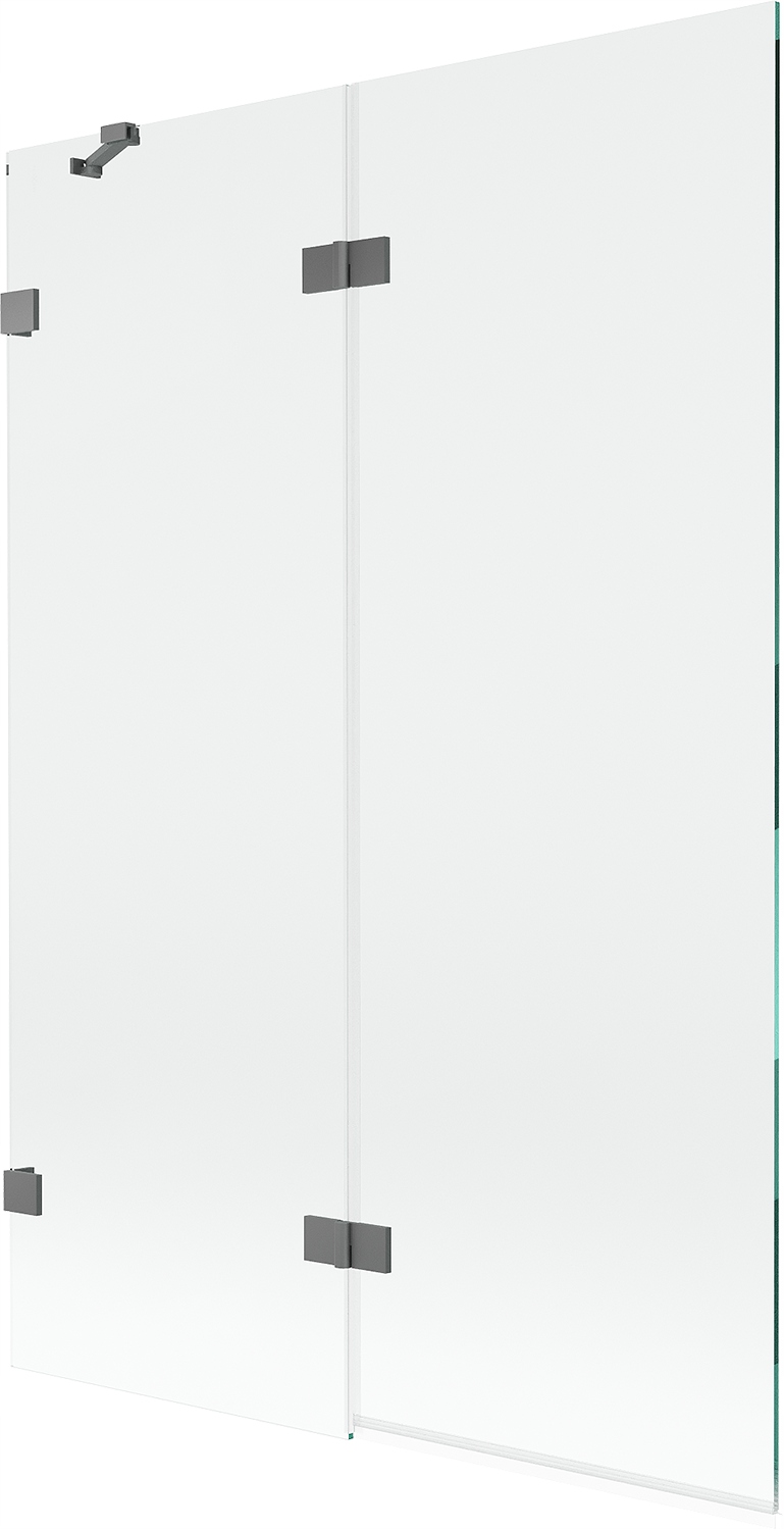 Mexen Lunar vanová zástěna dvoukřídlová levá 120 x 150 cm, průhledná, zbraň