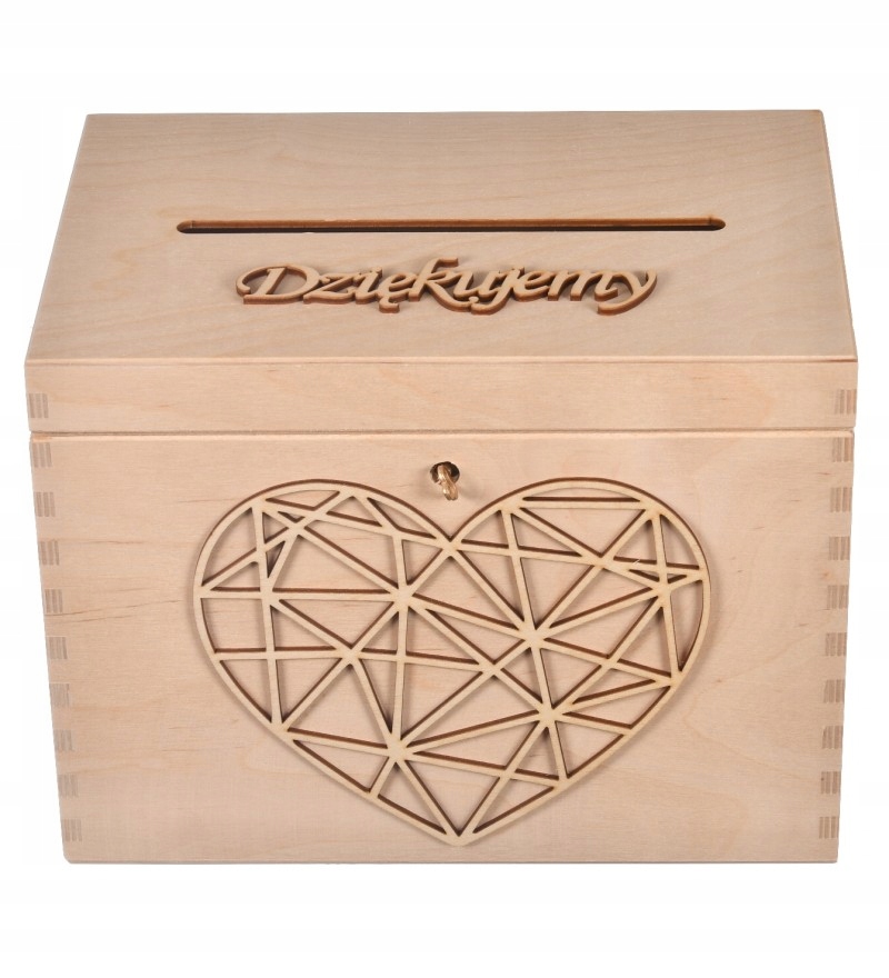 ŚLUBNA DREWNIANA SKRZYNKA NA KOPERTY EKO EAN (GTIN) 5903938745355
