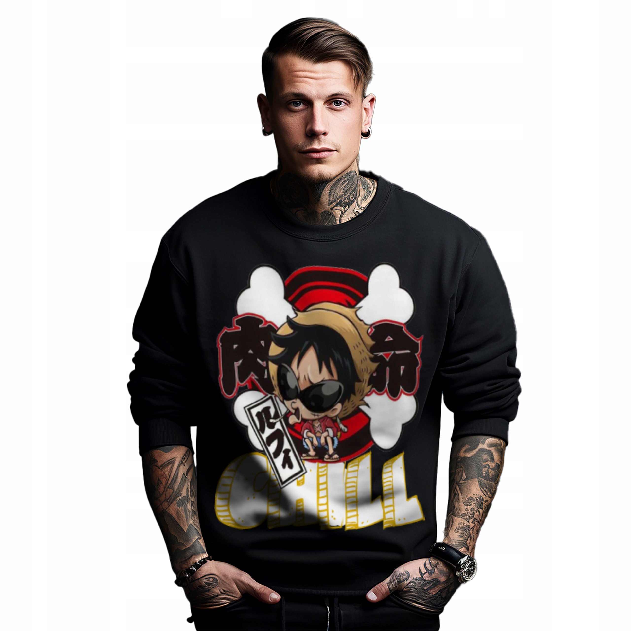 Mikina s potiskem Anime Chill