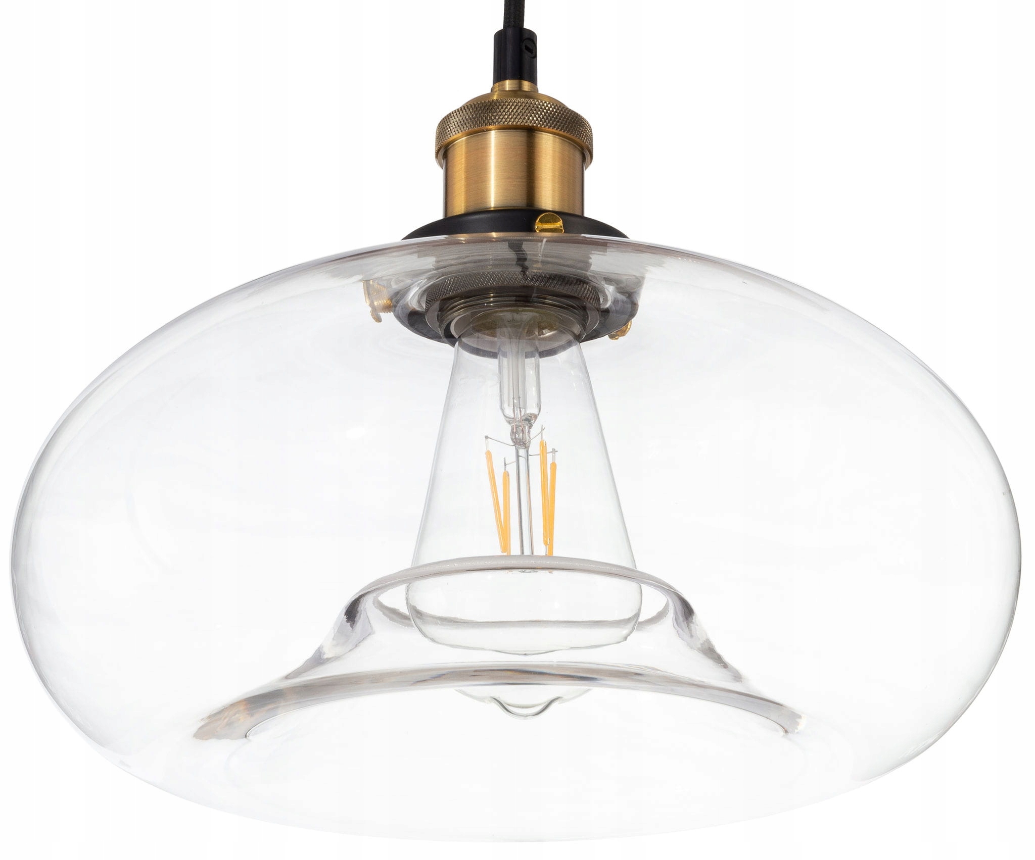 Lampa wisząca szklana Loft Cairo Gold