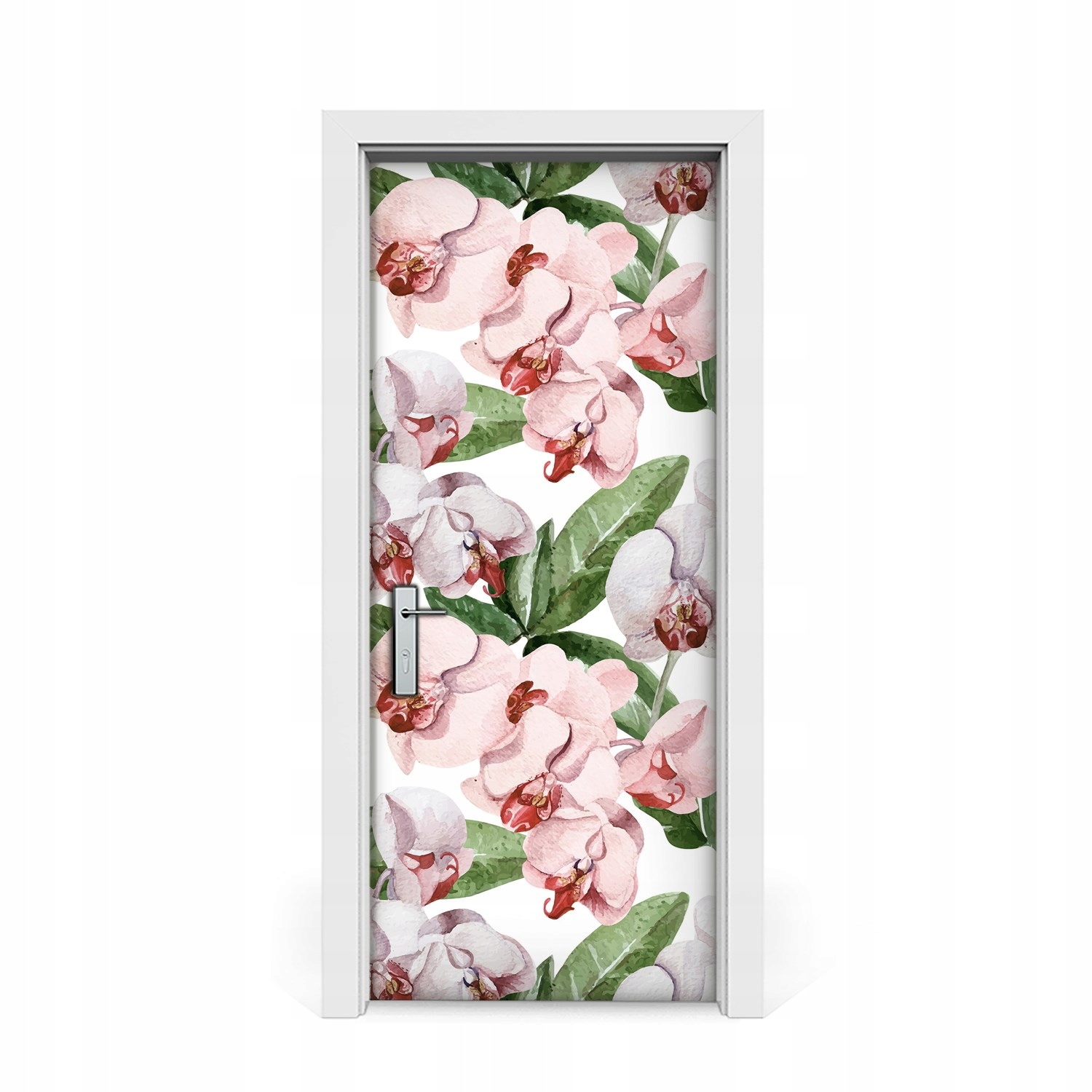 

Naklejki na drzwi Kwitnące kwiaty orchidei 85x205