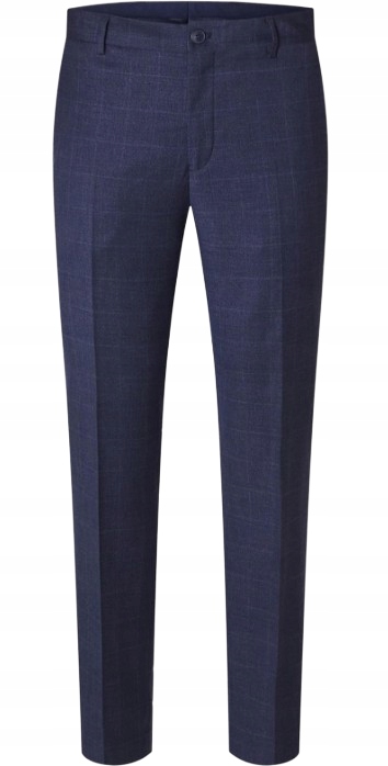 Selected Homme Modré Elegantní Kostkované Kalhoty S Vlnou 42 Jqd