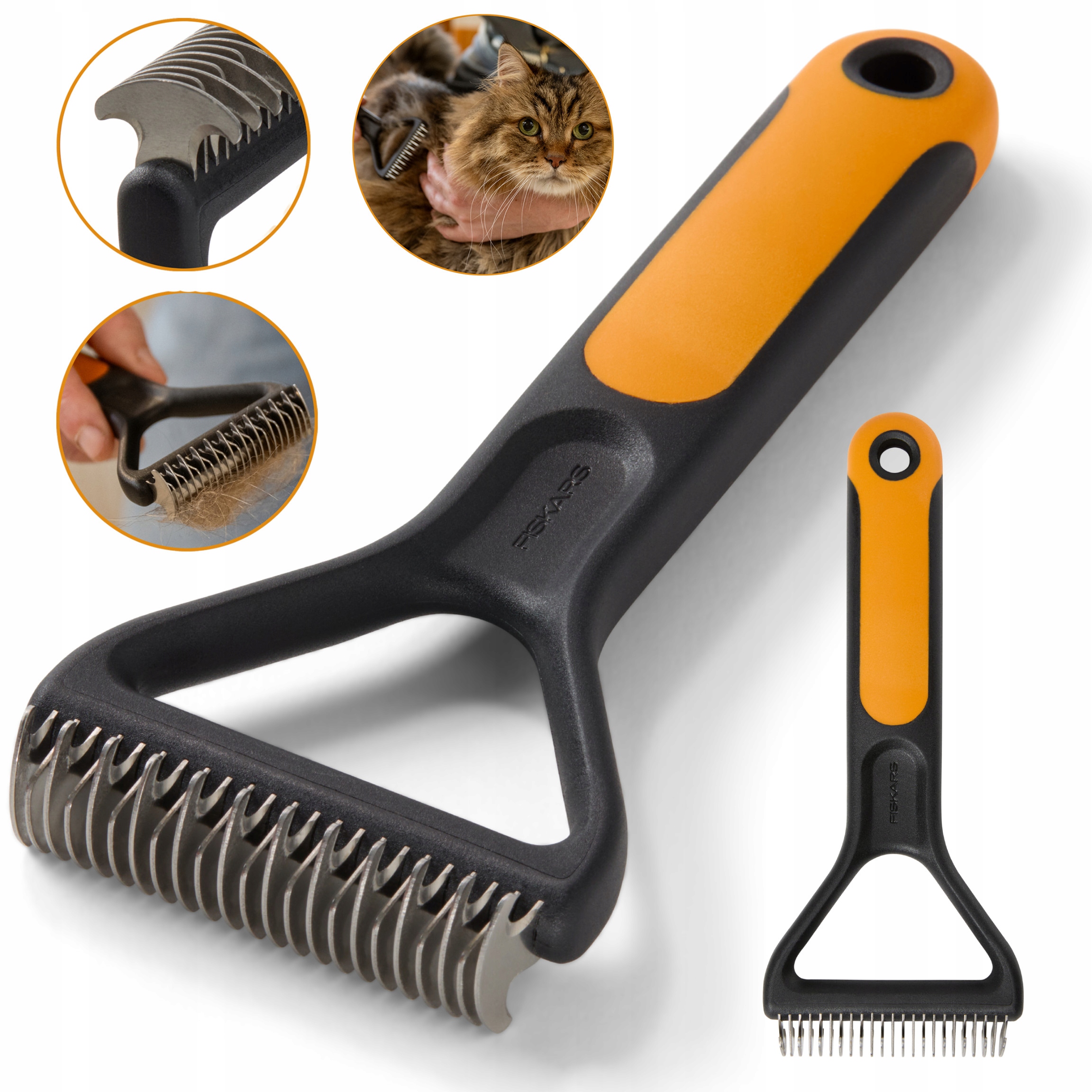 Fiskars Hřebenový hřebenový zastřihovač na srst psů a koček 17,3 cm