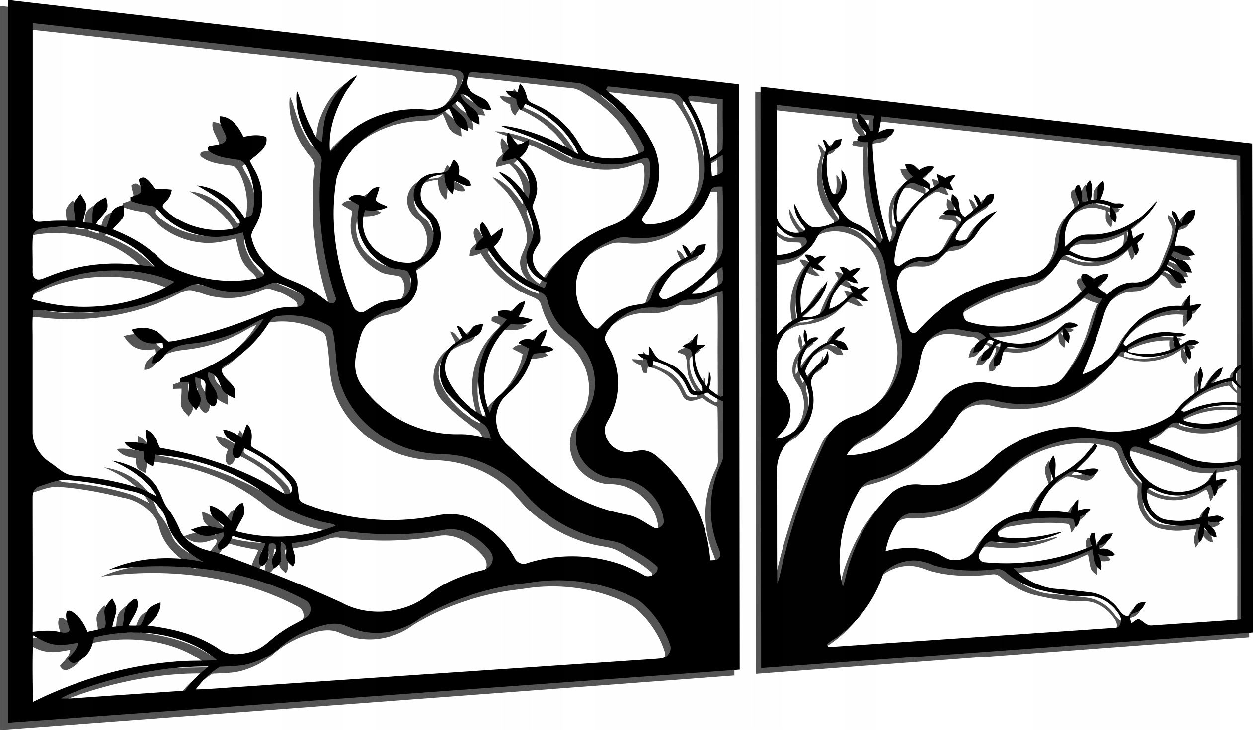 Prelamovaný Obraz Panel Diptych 150 CM XXL 17 Farieb