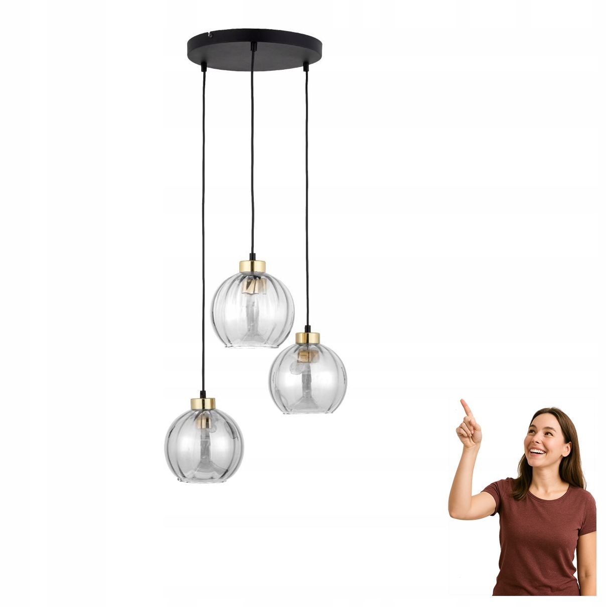 Závěsná lampa Devi Transparent 4579 Tk Lighting