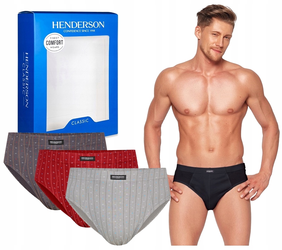 HENDERSON SLIPY MAJTKI MĘSKIE 1446-K586 BAWEŁNA XXL
