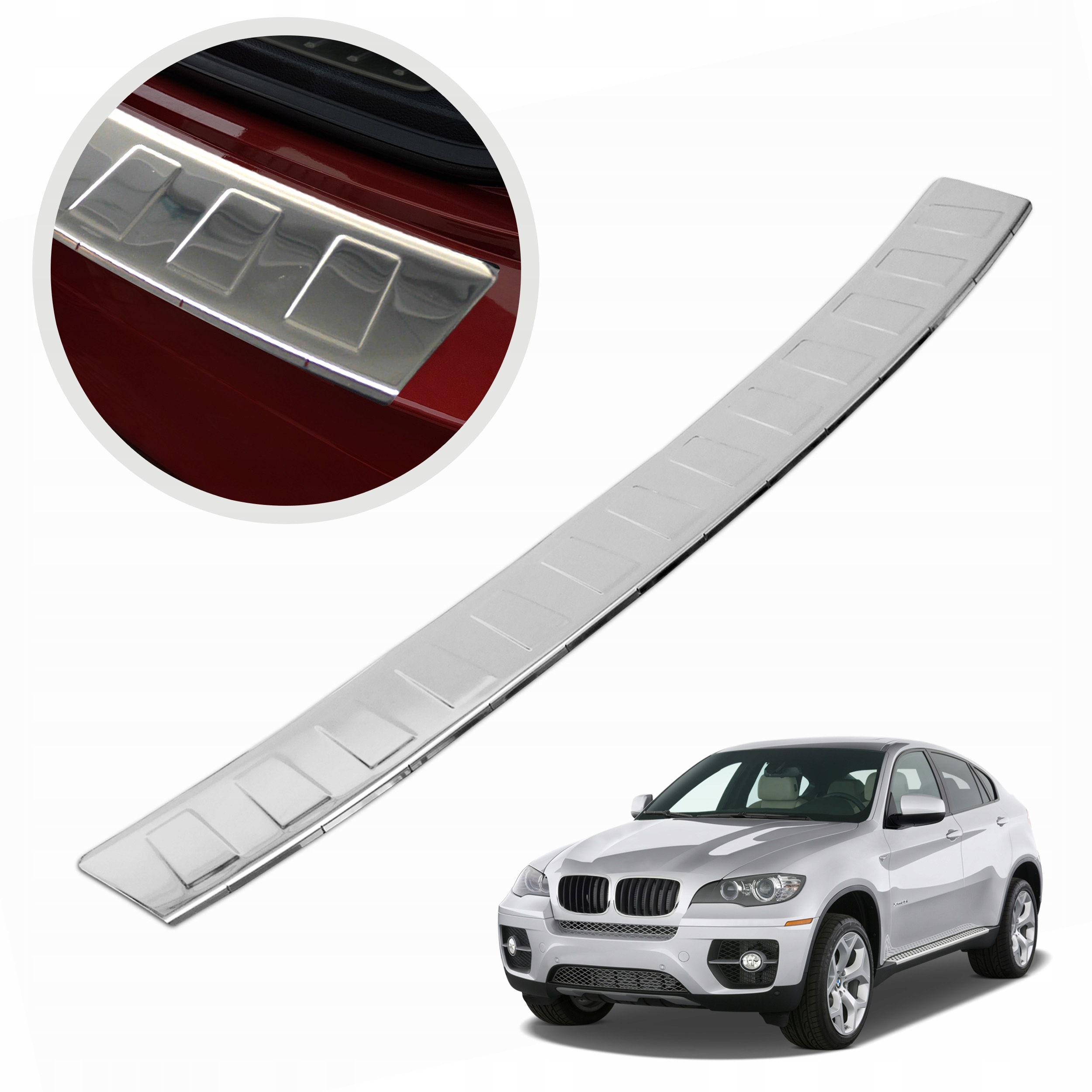 Ochranná lišta na zadný nárazník pre Bmw X6 E71 2007-2014